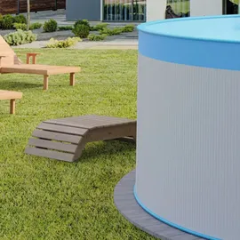 SUMMER FUN Stahlwandpool Set rund Athen 300 x 90 cm blau-weiß