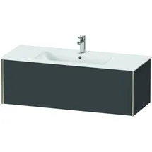 Duravit XViu Waschtisch-Unterschrank XV40280B149 121 x 40 x 48 cm, graphit matt, 1 Auszug, wandhängend, champagner matt