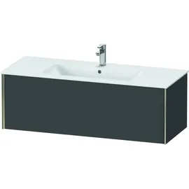 Duravit XViu Waschtisch-Unterschrank XV40280B149 121 x 40 x 48 cm, graphit matt, 1 Auszug, wandhängend, champagner matt