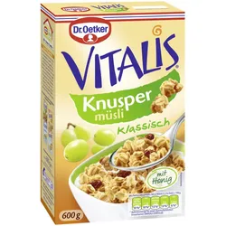 Dr.Oetker Vitalis Knusper Müsli mit Honig 600G