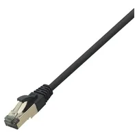 Logilink CQ8093S RJ45 Netzwerkkabel, Patchkabel CAT 8.1 S/FTP 10.00m Schwarz Halogenfrei 1St.