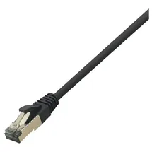 Logilink CQ8093S RJ45 Netzwerkkabel, Patchkabel CAT 8.1 S/FTP 10.00m Schwarz Halogenfrei 1St.