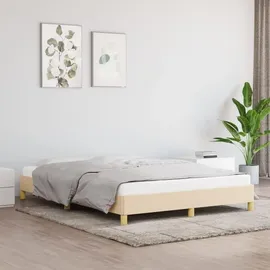 vidaXL Bettgestell 140 x 200 cm Creme