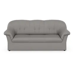 3-Sitzer DOMO COLLECTION "Pegnitz", grau, B:185cm H:82cm T:82cm, 100% Polyester, Sofas
