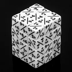 Mini Counter-Würfel Positiv / Negativ mehrfarbig (12 mm) - White Positive