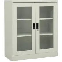 vidaXL Milva Aktenschrank 90 x 40 x 105 cm Silber