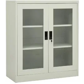 vidaXL Milva Aktenschrank 90 x 40 x 105 cm Silber