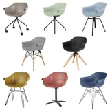 Stuhl Kunststoff Bürostuhl Skandinavisch Esszimmerstuhl Küchenstuhl CATHÉRINE