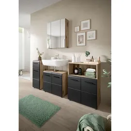 xonox.home Standschrank Ice 60 x 80 x 30 cm Schwarz/Braun