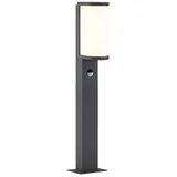 Lucande Jokum LED-Wegelampe, IP54, 60 cm, Sensor - Silber/Grau