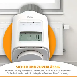 IOIO HT 2000 Elektronisches Heizkörperthermostat 4 Stück programmierbar