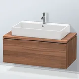 Duravit L-Cube 102x54,7cm, Nussb Nat, f Kons, 1 Auszug