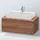 Duravit L-Cube 102x54,7cm, Nussb Nat, f Kons, 1 Auszug