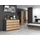 CDF Kommode mit 8 Schubladen 138 x 97 x 40 cm Anthrazit / Artisan-Eiche
