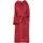 ZOLLNER unisex, Bademantel,, mit Kapuze 100% Polyester S weinrot