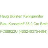 Haug® bürsten Kehrgarnitur blau Kunststoff 35,0 cm breit