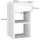 Vicco Nachtschrank Dany 35 x 35 x 65 cm Weiß