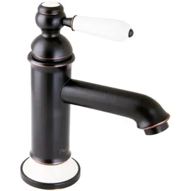 PaulGurkes Nostalgie Wasserhahn Einhandmischer Retro Waschtischbatterie Retro Schwarz Kupfer