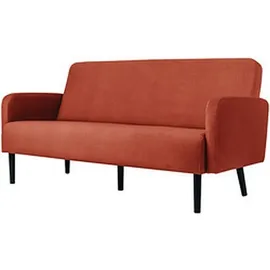 MEET Sessel LISBOA Stoff 176,0 x 81,5 x 83,0 cm Schwarz/Rot
