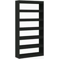 VidaXL Bücherregal 100 x 30 x 198 cm Schwarz