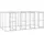 vidaXL Outdoor-Hundezwinger Verzinkter Stahl 9,68 m2
