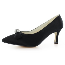 White Lady 705 Vintage Satin-Pumps Pumps schwarz 36