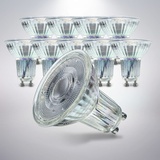 B.K.Licht - 10er Set LED Leuchtmittel, GU10 mit warmweißer Lichtfarbe, 5 Watt, 400 Lumen, LED Glühbirne, 10 Stück