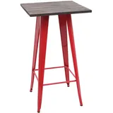 chefgastro Stehtisch 105-107 x 60 x 60 cm Rot