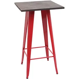 chefgastro Stehtisch 105-107 x 60 x 60 cm Rot
