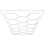 Barberpub Deckenleuchten BarberPub Hexagon Deckenleuchte LED Garage Light, LED wechselbar, Tageslichtweiß, 68970LM 6500K Hexagon LED Beleuchtung, 14 Grid