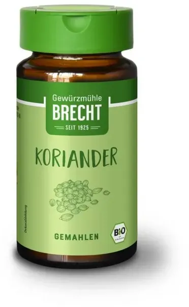 Brecht Koriander gemahlen im Glas bio