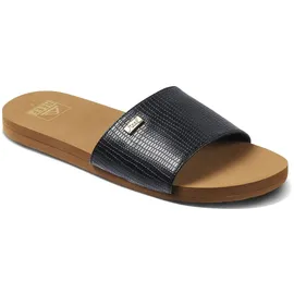 REEF Bliss Nights Slide, Black/Tan, 40 EU