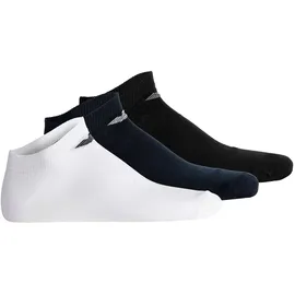 Emporio Armani Sneakersocken 3er Pack Weiß/Schwarz/Blau 39-42