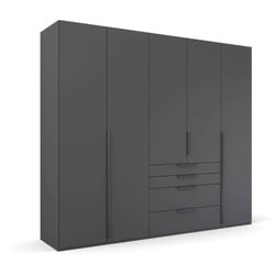 rauch ORANGE Kleiderschrank Purisma 251 x 223 cm Dekor Grau Graphit