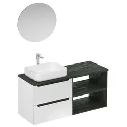 Naturel Stilla Badezimmer-Set weiß glanz KSETSTILLA015