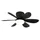 GLOBO Delores 51 cm Deckenventilator Schwarz