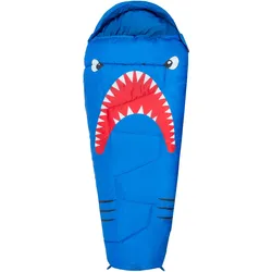 Schlafsack für Kinder Highlander Shark Print 15oC WEISS|BLAU|BLAU KINDER