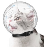 Katzen Maulkorb, Atmungsaktiv Und Leicht Katzenmaulkorb Kugel, Katzen Astronauten Maulkorb Mit 46 Loch, Transparente Katzenhelm Beissschutz Für Haustiere Verhindern Katzen Von Lecken, Beißen, Kauen