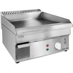 RomuxRomux® - Elektro-Hartchrom-Griddle 50 cm Tischplatte | Industriekochplatte für schnelles Aufheizen für professionelles Kochen