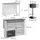 Vicco Bartisch Dominic 116 x 37 cm Anthrazit/Weiß