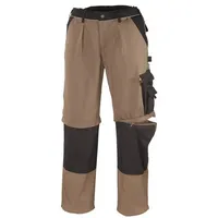 Big Arbeitsschutz BIG-TEXXOR-Workwear, Canvas-2-in-1-Arbeits-Berufs-Bund-Hose, Tobago, 320g/m2, khaki/schwarz,