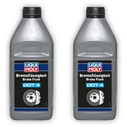 2x 1L LIQUI MOLY 21157 Bremsflüssigkeit DOT 4 Bremse Flüssigkeit Brake Fluid
