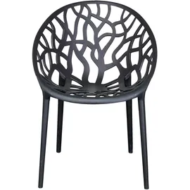 LC Garden VOMO Stapelstuhl 60,5 x 58 x 79 cm schwarz