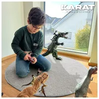 Karat homeliving Crocodile Silbergrau Ø 100 cm