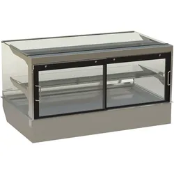 HAGOLA Showcase "Oslo" eckig, 2 Auslagen  1330x510/200x792mm (BxHxT)  für Zentralkühlung