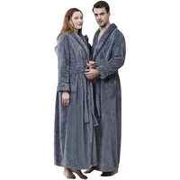 Bademantel Herren Kapuze Frottee Baumwolle Microfaser Lang Morgenmantel Damen Flauschig Unisex Hausmantel Frauen Kurze Armel, Lange Knie, Reissverschluss, Weich Und Bequem Neujahrsgeschenk Grau L - L