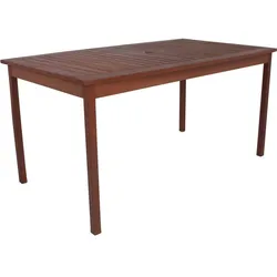 Tisch Gartentisch Esstisch Holztisch Eukalyptus 150x90cm