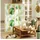 Homcom Paravent aus Kiefernholz, mit Palmenblatt-Design (Tragbarer Sichtschutz, 1 St., 4-teilig Raumteiler), für Wohnzimmer, Arbeitszimmer, Naturholz+Grün beige|grün