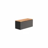 Adezz Sitzbank 100 x 40 x 43 cm Schwarz