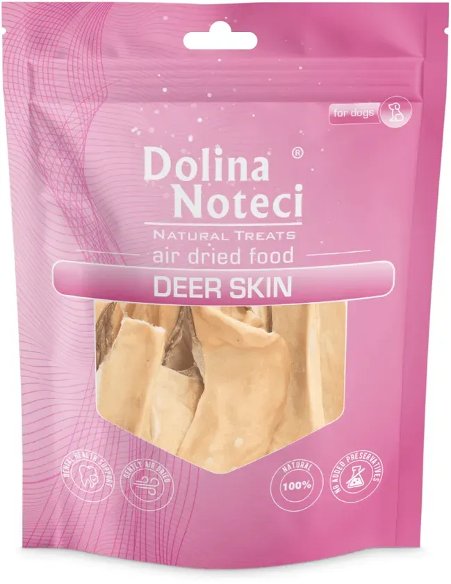 DOLINA NOTECI Natürliche Leckerbissen Hirschhaut100g (Rabatt für Stammkunden 3%)